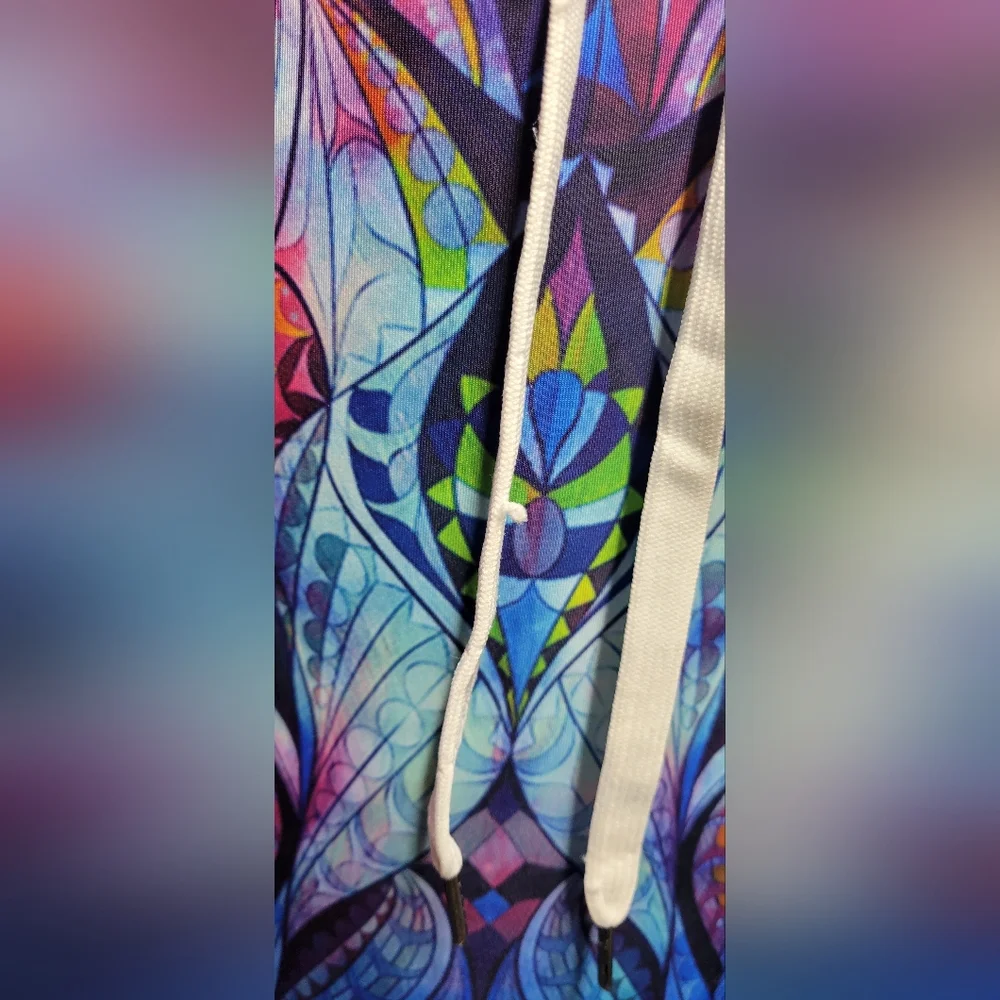 Colorful Lion Graphic Hoodie - Picture 3 of 4